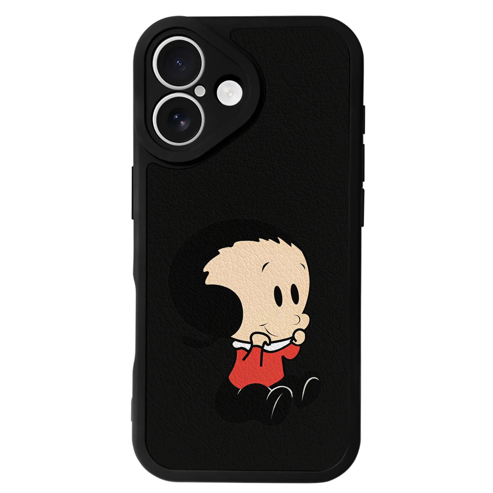 ポパイ グッズ オリーブ・オイル - IPhone 16シリーズ対応 ・ シリコンスマホケース ・ レザー調 ・ 高精度フィット ・ 耐衝撃 ・ ワイヤレス充電対応 ・ 精密カット